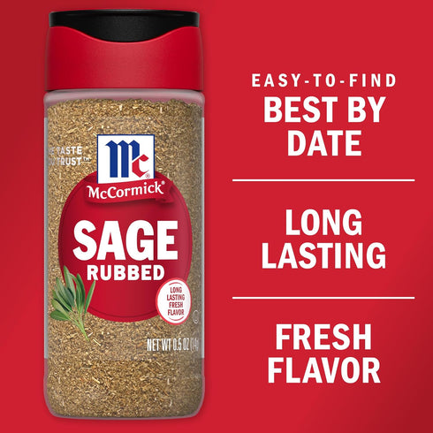 McCormick Rubbed Sage, 0.5 oz - Pack of 6