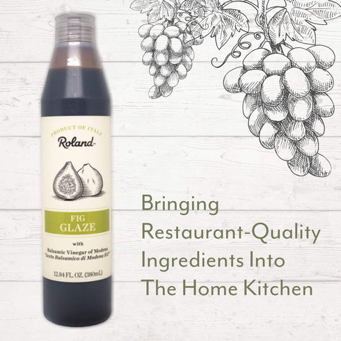 12.84-Ounce Roland Foods Fig Balsamic Vinegar Glaze of Modena, Specialty Imported Food