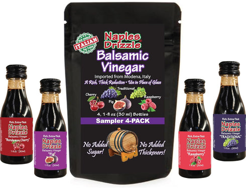 Naples Drizzle Barrel-Aged Balsamic Vinegar of Modena -- Rich, Extra Thick, No