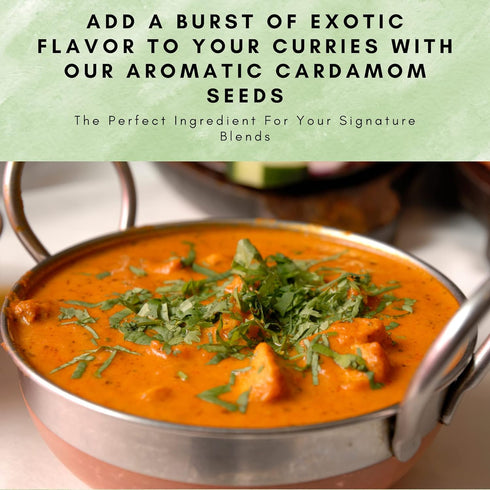 16 oz. 100% SPICY ORGANIC Decorticated Organic Cardamom Seeds USDA Organic - Perfect for enhancing the taste of a