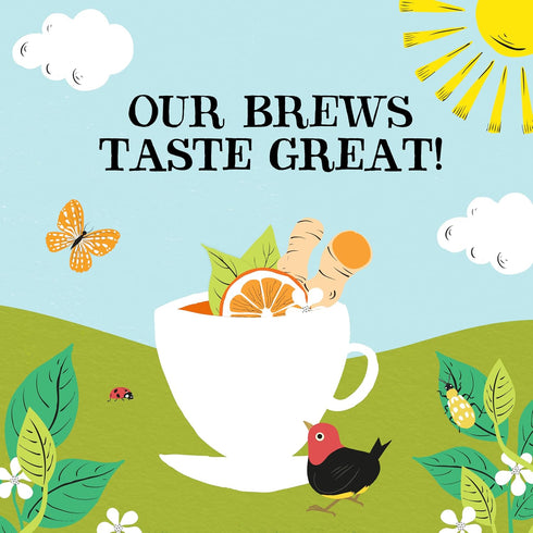 6 Pack, 120 Clipper Tea, Orange & Turmeric, Organic with Licorice Root, Orange Peel and Hibiscus, Plant Based Herbal