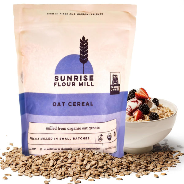 Sunrise Flour Mill Heritage Organic Oat Cereal - 32 oz | Non-GMO