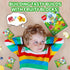 4D Gummy (8.47 oz Pack 1) AMOS Vegan Blocks Candy Assorted Fruit Flavors, Made with Real Juice, Fun-to-Build Edible
