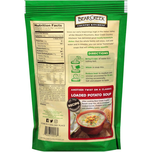 11 Bear Creek Soup Mix, Creamy Potato, Ounce