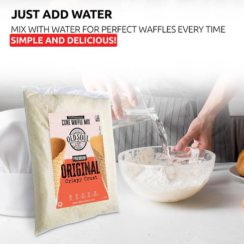 5 Lbs 112 (5 Lbs, OldSoul Professional Cone Waffle Mix | Original Flavour | | Ice Cream Cones Traditional)