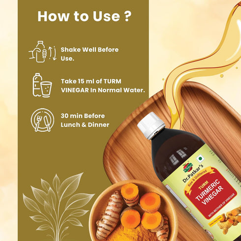 Dr. Patkar's (500 ML) Turmeric Vinegar With Mother