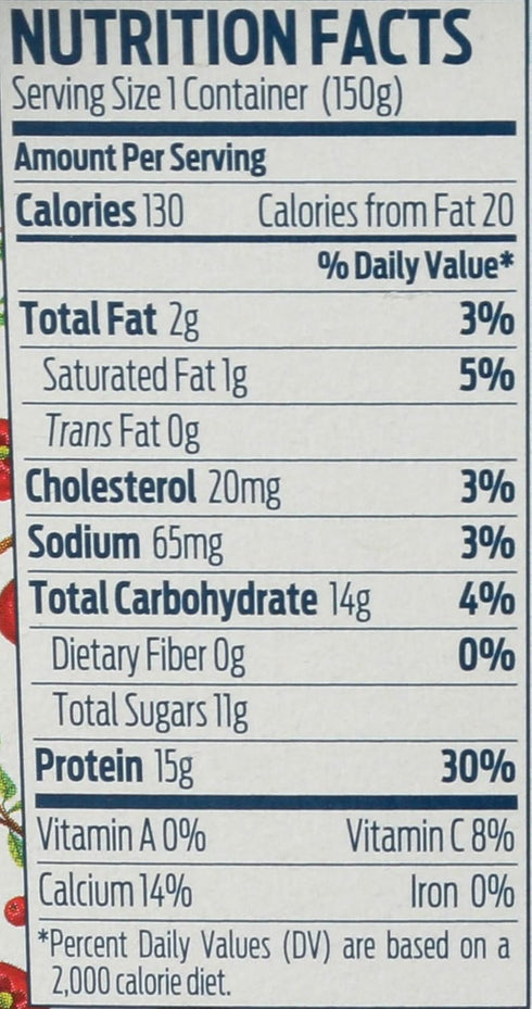 5.3oz 15g Icelandic Provisions Strawberry Lingonberry Skyr Yogurt | Protein, Thick & Creamy