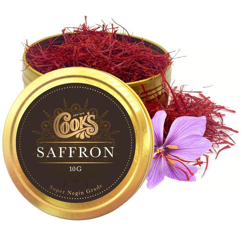 Cooks, Premium Negin Grade Saffron Threads, Premium Dark Red Saffron Strands for