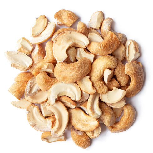8 Food to Live - Dry Roasted Cashew Halves and Pieces, Ounces Unsalted Oven Roasted, No Oil Added, Keto, Kosher. High