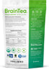 4-in-1 (30 Brain Tea Focus & Memory - Brain Tea Organic Certified Nootropic Herbal Supplement with Ginkgo Biloba, Gotu
