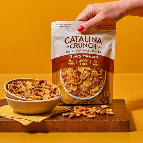 8g 1g 5.25 (Pack 5) Packaging Catalina Crunch Protein Snack Mix | Protein, Sugar per Serving | Good Source of Fiber