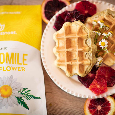 Organic Chamomile Whole Flower, Loose Leaf Tea Leaves, 4oz (Packaging may vary)