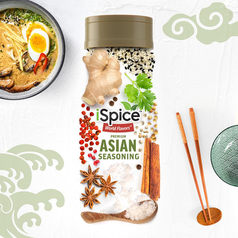 iSpice ASIAN SEASONING World Flavor Super Spice Blend, All Natural, Ready to Use, 7.41 oz (210g)