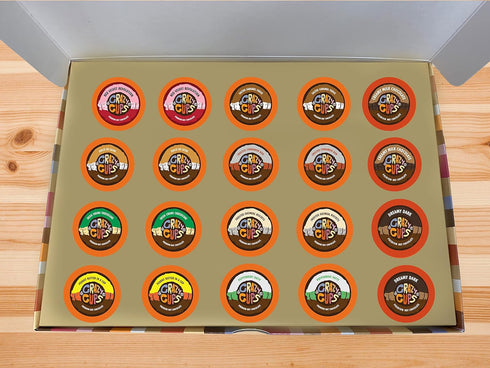 Set, 20 Count Crazy Cups Deluxe Holiday Hot Chocolate Gift Assorted Flavored Hot Chocolates for Keurig K Cups Machines