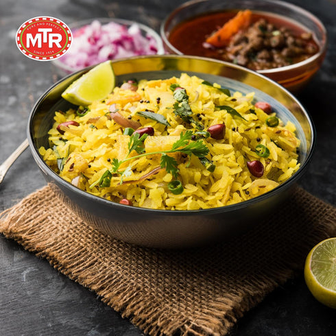 3minute 3 100% 80g, Pack 6) MTR Poha - Ready-to-Cook Mix - Authentic Indian Food in Just Minutes - Vegetarian - No