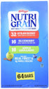 Kellogg's 1.3 Oz, 64 Count Cereal Bars Nutri-Grain Breakfast Bars, Variety, Strawberry,Blueberry