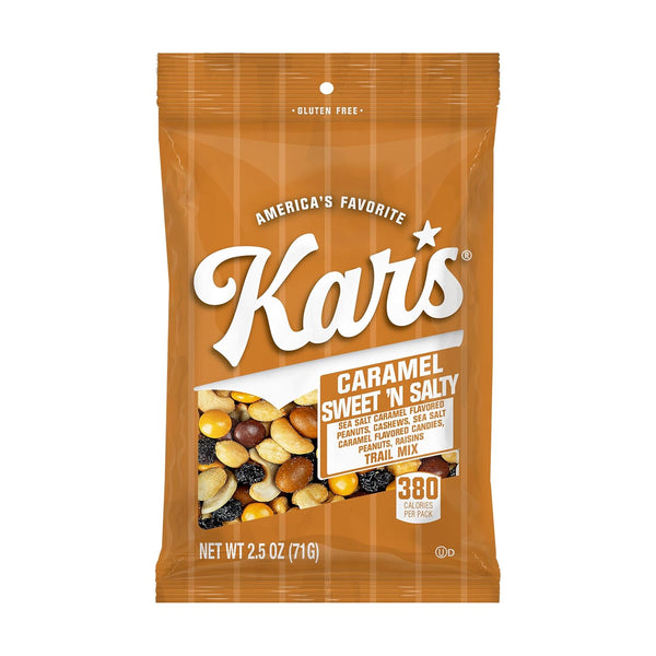 Kars Nuts Caramel Sweet N Salty Trail Mix, 2.5 oz Grab &