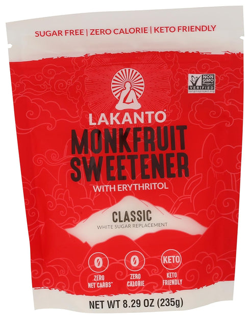 Lakanto, Sweetener Monkfruit Classic, 8.29 Ounce