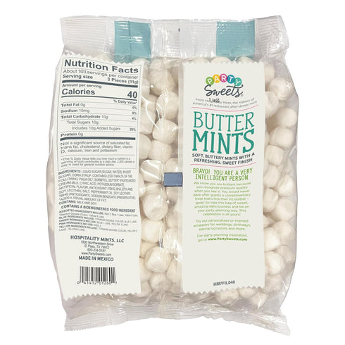 2.5 350 Party Sweets White Buttermints, Pound, Appx. pieces from Hospitality Mints