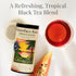 50 The Republic of Tea PassionFruit Papaya Black Tea Bags, Naturally Caffeinated, Servings