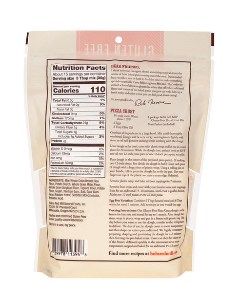 16 oz Bob's Red Mill Gluten Free Pizza Crust Mix