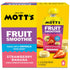 4.2 oz 8 Pack, Motts Fruit Smoothies Strawberry Banana, clear pouches, Non-dairy, Made With Oatmilk, Made With Real