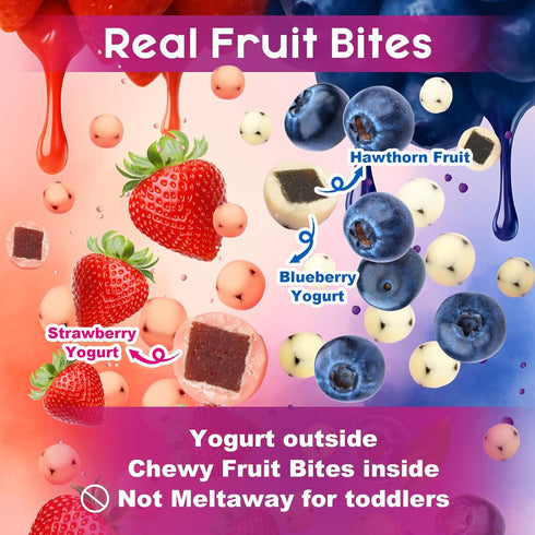 Pack, 0.7oz 36 25.4oz 18 18), 360Ct Zofia Sweet Yogurt Covered Fruit Snacks Variety - Pouches Net (Strawberry +