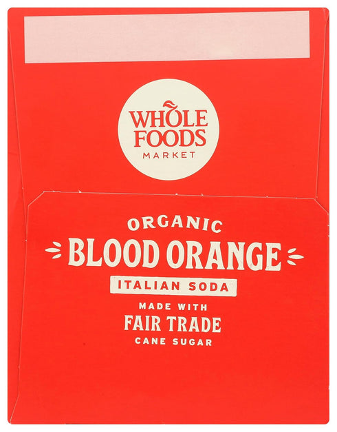 11.2 Oz, 4 Pack 4 Pack, Whole Foods Market Blood Orange Italian Soda, Fl | Organic