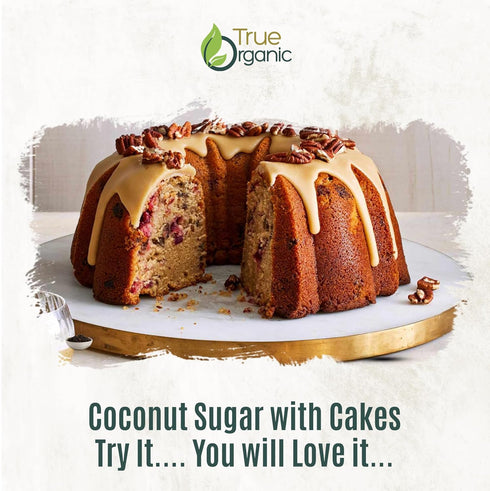 2 True Organic Coconut Sugar Pounds Certified Organic, USDA & Kosher Certified, Pure Ceylon Premium Quality