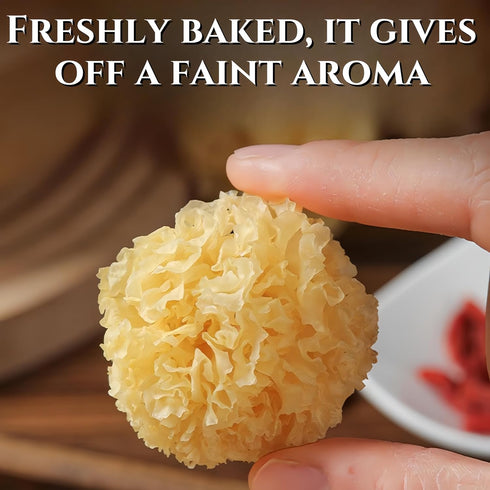 GXXDMZAQ 7.05 oz/200g Premium Dried White Fungus (Tremella Mushroom) - Rootless Snow Fungus, Gluten-Free - for Soups