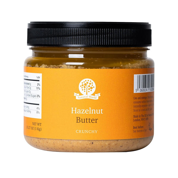 Nutural World - Crunchy Hazelnut Nut Butter 35 Oz (1kg) - 100%