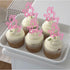 36 PCS Oh Baby Cupcake Toppers - Glitter Baby Shower Cupcake Picks Decorations for Kids Birthday Party Supplies (Pink)