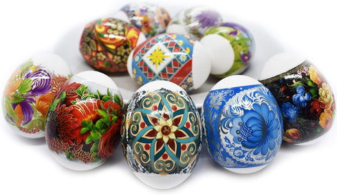 Pack 10 70 Thermo Heat Shrink Sleeves - Easter Egg Decorating Kit - Ukrainian Pysanky Supplies - Decorative Egg Wraps