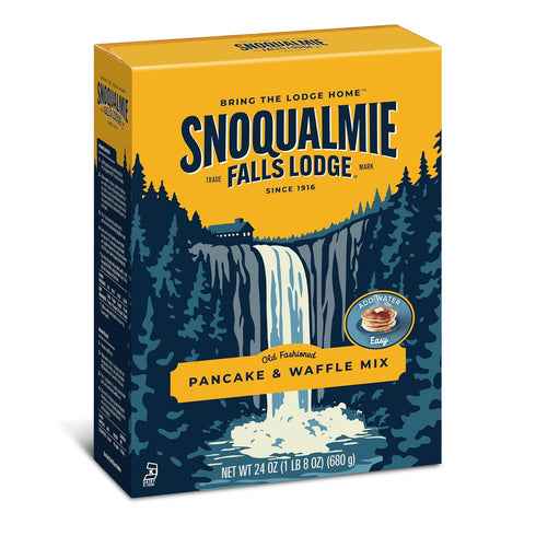 24 OZ (Pack 1) Snoqualmie Falls Lodge Old Fashioned Pancake & Waffle Mix