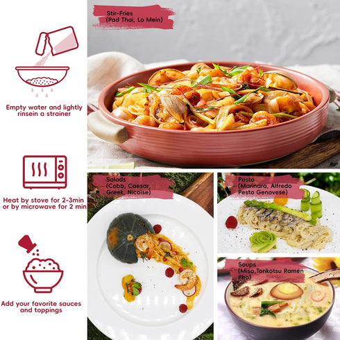 10 Packs, 56.5 oz YUHO Organic Konjac Shirataki Fettuccine Noodle, Closer to Pasta Gluten Free Low Carb Health Noodles