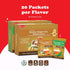 Pocas 2-Pack, 20 Packets Honey Ginger Instant Tea Powder, Original & Mint Variety Ginger Extract & Real Honey