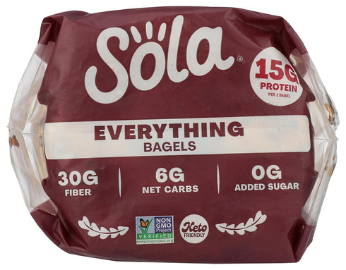 12.4 OZ The Sola Company Everything Bagels