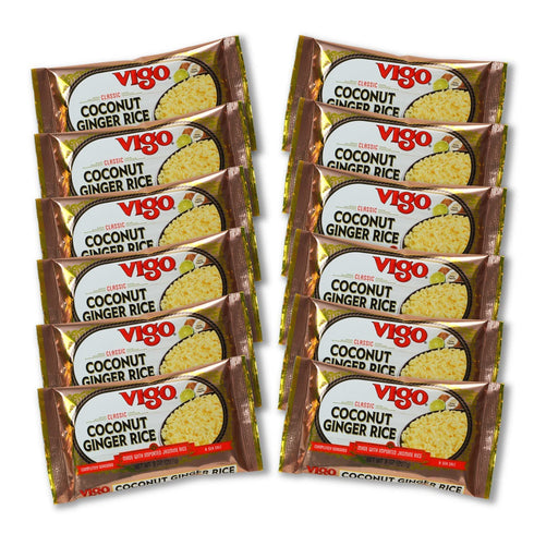 8 (Pack 1)) Vigo Authentic Coconut Ginger Rice, Imported Jasmine (Coconut Ginger, Ounce