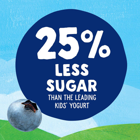 Stonyfield Organic 3.5 oz. Kids Blueberry Lowfat Yogurt, Pouch, Single Serve Includes Live Active Cultures