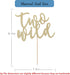 Two Wild Birthday Cake Toppers, Two Cake Toppers for Party Decorations and Baby Shower Photo Props