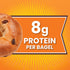 THOMAS' 6 count, (3.0 oz 8g 18 oz Cinnamon Raisin Bagels, each), Protein, Kosher Bagels, Bag