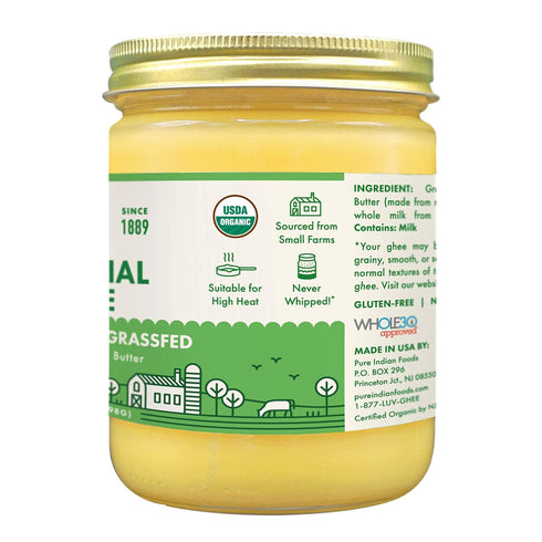 14 OZ PURE INDIAN FOODS Grass Fed Ghee