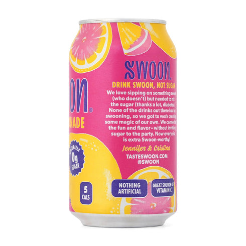 12 Oz Swoon, Lemonade Pink Zero Sugar, Fl