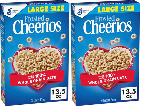 Cheerios Frosted Cheerios Heart Healthy Cereal, Gluten Free Cereal With Whole Grain