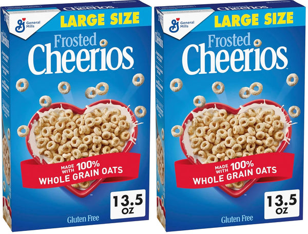 Cheerios Frosted Cheerios Heart Healthy Cereal, Gluten Free Cereal With Whole Grain