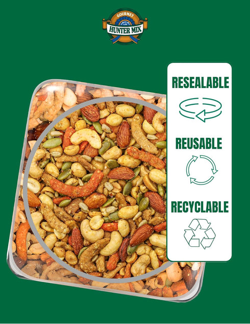 23 oz (Pack 1), Southern Style Nuts Gourmet Hunter Bulk Trail Mix, of Sesame Sticks, Roasted Peanuts, Sunflower