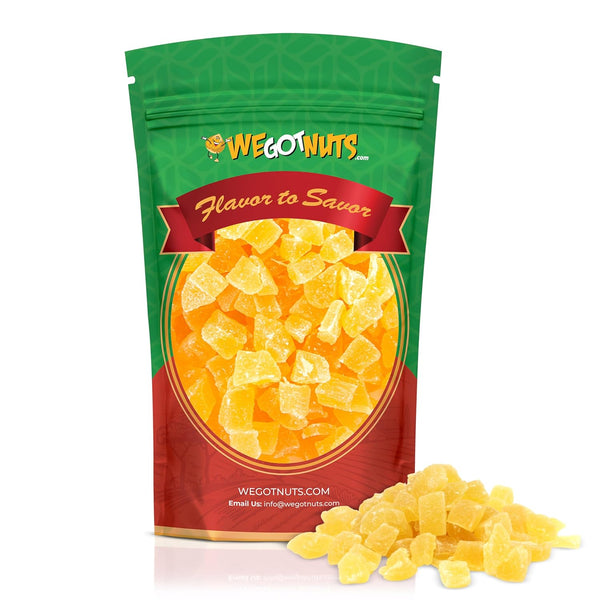 We Got Nuts Dried Pineapple Chunks | Freshly Packed Pineapple In A