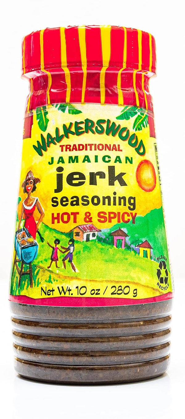 Walkerswood Hot & Spicy Traditional Jamaican Jerk Seasoning, 10 oz