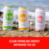 Pack 160mg 50mg 50mg 16 oz (8-Pack) Hiball Clean Energy Drink - Variety - Zero Sugar, Zero Calorie Sparkling Water