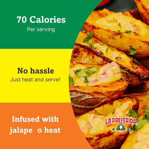 15oz. (Pack 3) La Preferida Zesty Nacho Cheese Sauce (Bold & Creamy Canned Nacho Cheese) Made for Dipping, Drizzling